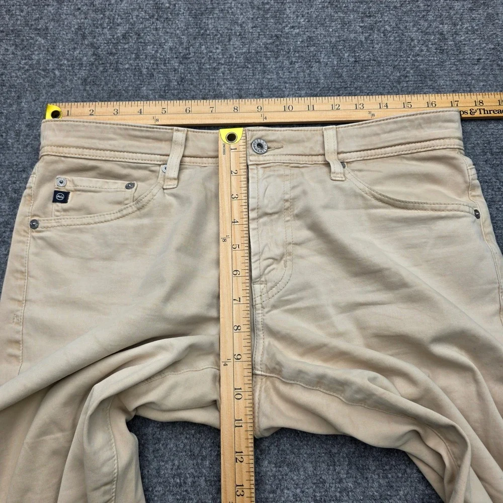 AG Adriano Goldschmied The Graduate Tailored Leg Pants Mens 31x32 Tan Khaki